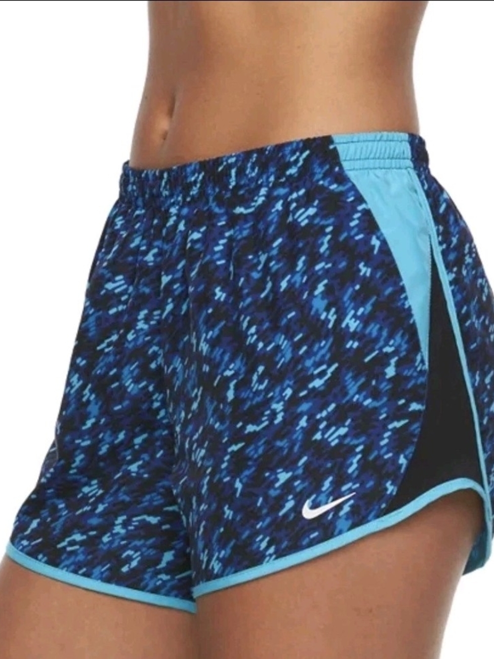 Nike Women’s M Blue Printed Running Shorts